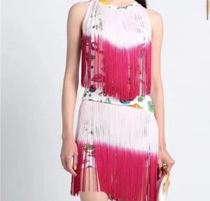 Pink Versace Tassel Dress - Picture 1 of 6