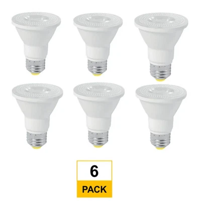 Halco LED PAR20 Flood 6.5W 2700K 40D Dim 90+ CRI 550L T20 T24 JA8 (6-pk) 80208 - Image 1 of 4