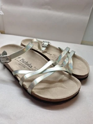 Birkenstock Betula 条纹 IRIDESCENT L5 EU 36 女式儿童 — 第 1/4 张图片