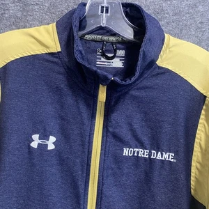 Chaqueta irlandesa de lucha Notre Dame para hombre grande azul dorado Under Armour NCAA fútbol - Imagen 1 de 10