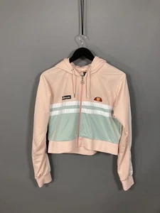 ELLESSE CROPPED FULL ZIP TRACK Top - UK14 - Great Condition - Women’s - Picture 1 of 5