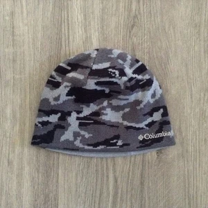 Gorro Y2K Columbia Reversible Gris Ejército Camuflaje Talla Única Patinador Grunge Skully - Imagen 1 de 5