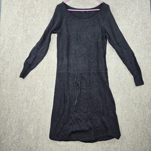 PrAna Womens Knit Dress Gray Small Long Sleeve Lightweight Sweater Style - Picture 1 of 7