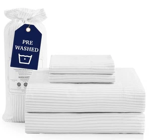 Sheets, Pre-Washed Soft & Breathable King Sheet Sets, Brushed Microfiber Shee... - Picture 1 of 9