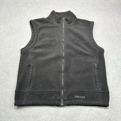 Chaleco polar Marmot para hombre extra grande negro cremallera completa peso medio senderismo al aire libre Foto 1 de 4