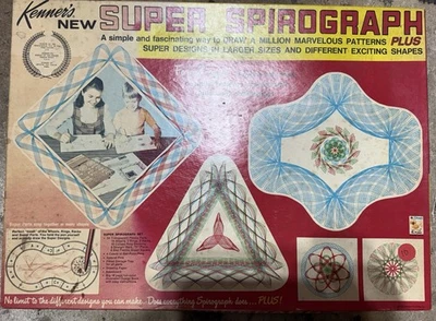 Vintage 1969 KENNER'S Super Spirograph Plus  Rare Original Sealed Red tray - Image 1 of 3
