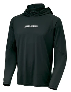 New OEM Sea-Doo Men's Black UV Protection Hooded Shirt, Size 2XL - 4546591290 - Picture 1 of 6