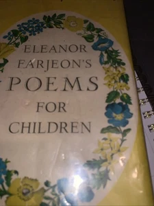 Eleanor Farjeons Poems For Children 1951 Hardcover Dust Jack 12th Printing - Imagen 1 de 13