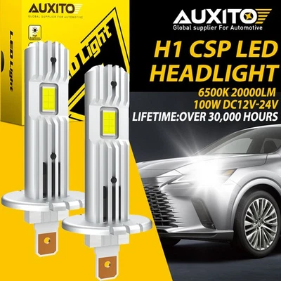 2 светодиодные противотуманные фары AUXITO H1 галогенные сменные комплекты для переделки 100 Вт - Изображение 1 из 4