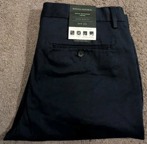 Banana Republic Fulton Skinny Rapid Movement Chino Navy Pants Men's 34x32 - Picture 1 of 6