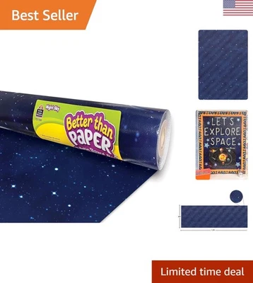 Rollo de tablón de anuncios Night Sky 4' x 12' - Telón de fondo de tela no tejida reutilizable Foto 1 de 4