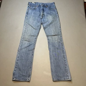 Men's Levi's  501 Original Denim Jeans  29x34 Button Fly  Medium Wash Blue EUC - Picture 1 of 11