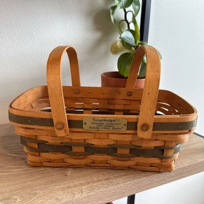 Винтажная праздничная корзина Longaberger Christmas Collection 1996 - Изображение 1 из 4