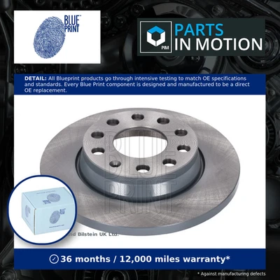 2x Brake Discs Pair Solid fits SEAT EXEO 3R 1.8 Rear 08 to 13 255mm Set Quality - Image 1 of 4