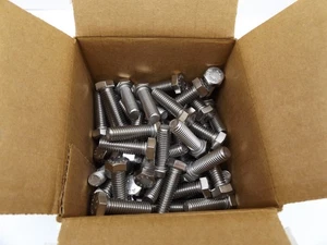 3/8"-16x1-1/4" Stainless Steel Hex Cap Screw #18-8SS (Box of 100) 304 SS - Picture 1 of 3