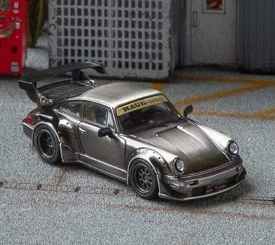 PORSCHE 911 - RWB 964 GT Wing  - raw titanium - STAR 1:64 - Immagine 1 di 4