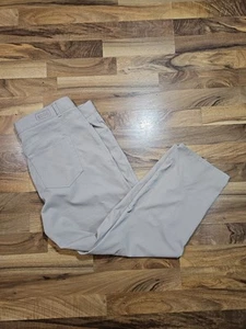 Peter Millar Crown Sport Golf Pants 40x32 Tan Stretch Polyester Mens - Picture 1 of 12