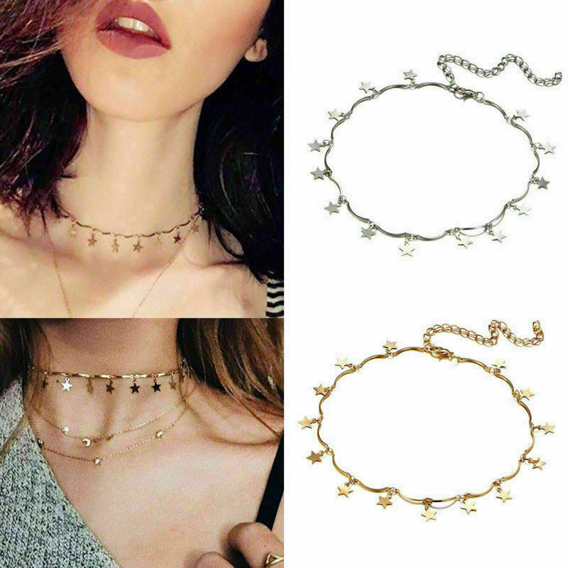 Cute Simple Choker Necklace Tiny Star 