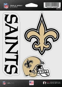 New Orleans Saints Triple Spirit 3 Aufkleber Auto Becher Laptop zugeschnitten - Bild 1 von 1