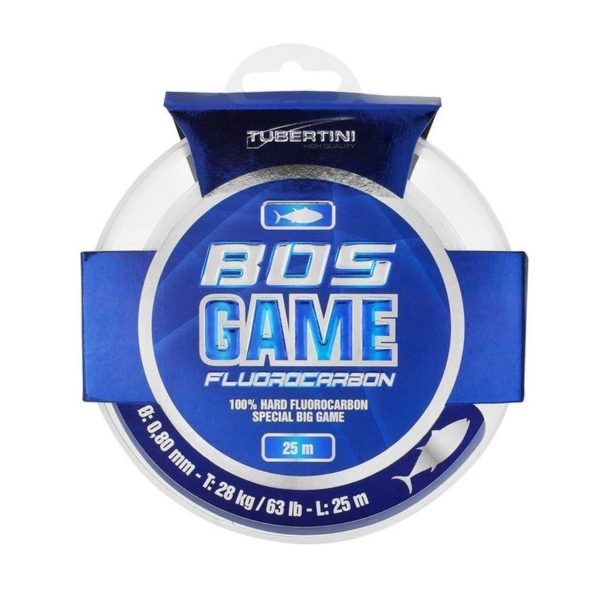 MONOFILO PESCA TUBERTINI BOS GAME FLUOROCARBON FILO TRAINA DRIFTING BOLENTINO - Immagine 1 di 1