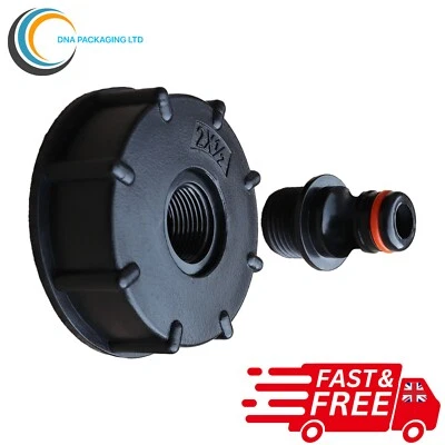 DNA PACKAGING LTD IBC Tank S60x6 (2 inch) Female to 12.5mm Hozelock Hose Adaptor