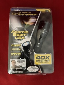 Atomic Beam Flashlight Shock & Water Resistant Adjustable Bright Beam Modes NEW