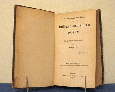 COMPARATIVE GERMAN GRAMMAR OF INDO-EUROPEAN LANGUAGES PROFESSOR AUGUST FICK 1871 - Image 1 of 4