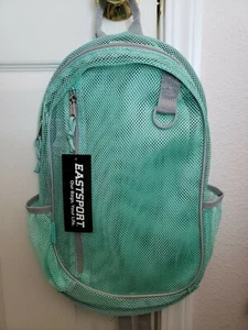 Eastsport Active Mesh Backpack Green Mint, Zipper, Pockets - Picture 1 of 4