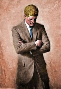 JOHN F KENNEDY - IMÁN FOTO REFRIGERADOR 3"-5" - Imagen 1 de 3