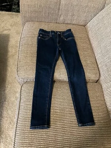 very good used condition Gap boy's blue denim jeans size 8 slim stretch skinny - Picture 1 of 3