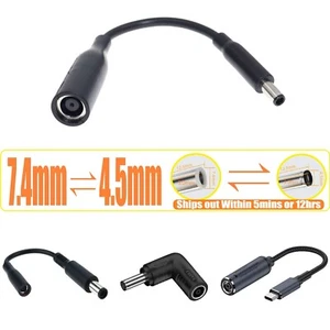 DC 7.4mm 4.5mm Charger Power Supply Adapter Charging Converter Cable For Dell - Picture 1 of 11