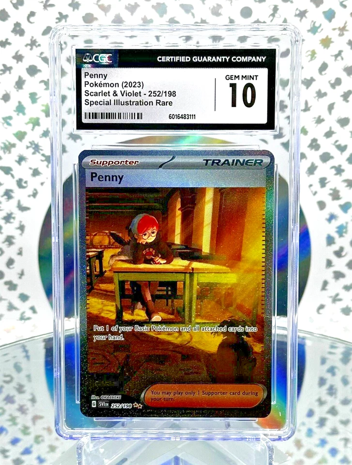 CGC 10 Penny 252/198 S&V Base Set Secret Illustration Rare Pokemon Card - Image 1 of 1