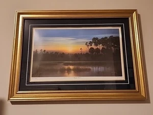 Majestic Marsh Jim Booth Professionally Framed & Signed Art 1994 Classic Edition - Picture 1 of 6