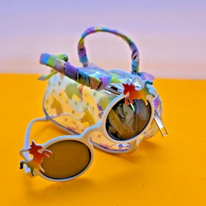 KIDS GIRLS SUNGLASSES UNICORN CUTE WITH MATCHING CASE - Picture 1 of 9