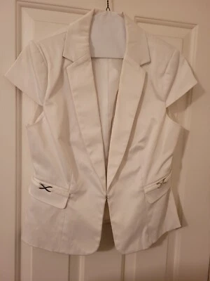 7th Avenue Suiting Collection: NYC & Company - Chaqueta manga gorra - Talla 8 Foto 1 de 4