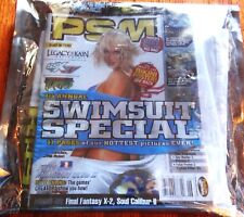 PLAYSTATION 2 MAGAZINE PSM Swimsuit Special Rare sealed package with T-shirt.