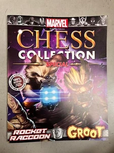COLECCIÓN DE AJEDREZ MARVEL REVISTA ESPECIAL MAPACHE COHETE Y GROOT EAGLEMOSS SOLAMENTE - Imagen 1 de 2