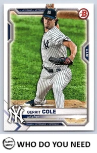 Gerrit Cole  2021 Bowman #65 - Picture 1 of 2