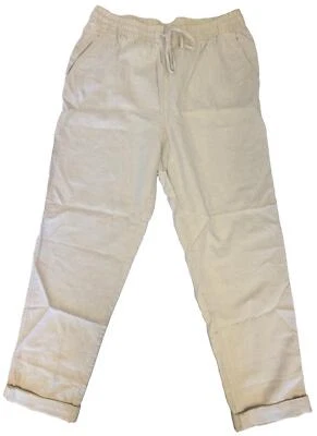 H&M Linen-Blend Joggers - Light Beige - Medium - Image 1 of 4