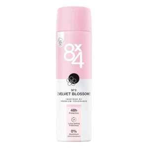 8x4 VELVET BLOSSOM deodorant SPRAY 0% Aluminum 48h protection-FREE US SHIPPING - Picture 1 of 1