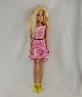 My Size Barbie 28" Tall Doll 2013 Blonde Pink Sequin Dress Yellow High Heels VG