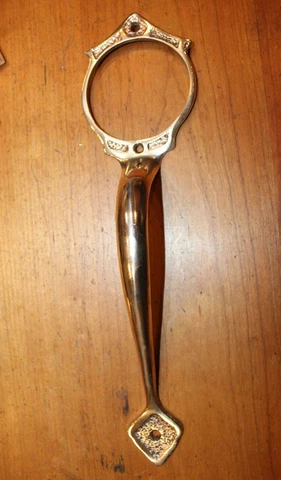 Vintage Outside 12" Door Handle Cast Bronze Brass Doorknob Escutcheon C-18 Cover