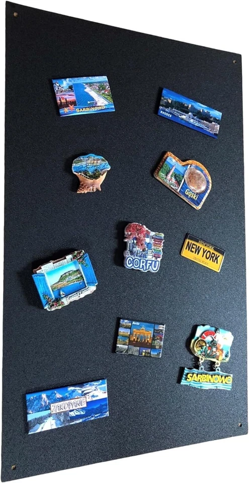 Leicht Magnettafel Weiß Schwarz 66x42 cm aus Edelstahl Magnetwand Magnetboard - Bild 1 von 4