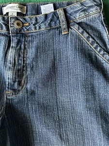 NWT Coldwater Creek Stretch Denim Blue Jeans Women's Size 6 Cropped Straight Leg - Picture 1 of 14