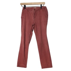 Woolrich Womens Size 4 Chino Pants Cotton Red Straight Leg Casual Classic Office - Picture 1 of 9