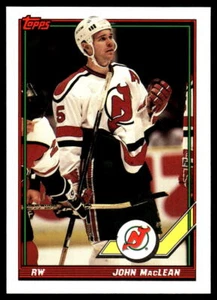1991-92 Topps #239 John MacLean New Jersey Devils Hockey Card - Picture 1 of 2