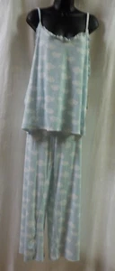 Bearpaw 2 Pc Plus Pajamas Size 3 XL NWT Blue Multi Spaghetti Strap Top Long Pant - Picture 1 of 20
