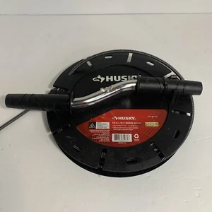 SINFÍN DE DRENAJE HUSKY 1/4 IN X 15 FT, para drenaje de 1-1/2 in-3 pulgadas GARANTÍA DE POR VIDA, ¡NUEVO! - Imagen 1 de 3