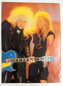 POISON / BRET MICHAELS & C.C. DEVILLE / MAGAZINE FULL PAGE PINUP POSTER (1) - Picture 1 of 2