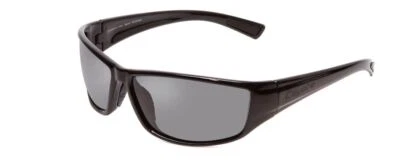 Gafas de sol polarizadas de diseñador envolventes unisex Coyote P-44 en negro brillante y gris 66 mm Foto 1 de 4